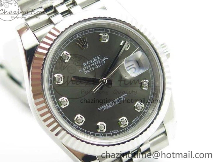 228238 Bracelet Noob Diamond Dial Edition Jubilee Best A3235 1:1 SS DateJust Gray On 0324